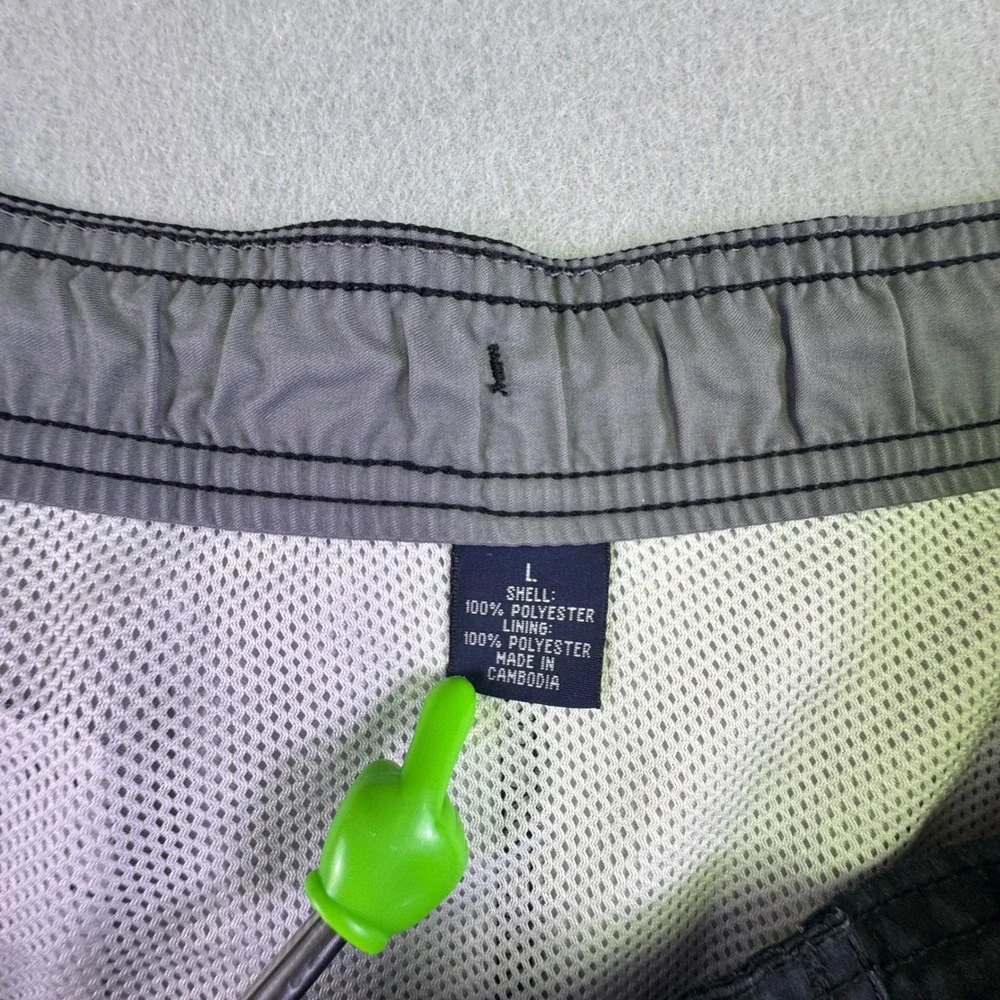Roundtree &‎ Yorke Men's Large Swim Trunks Blue Black Tie Dye Ombre Board Shorts